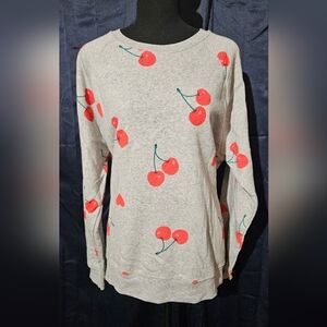 New Grayson Threads Cherry And Hearts Swestshirt Plus Size 1X